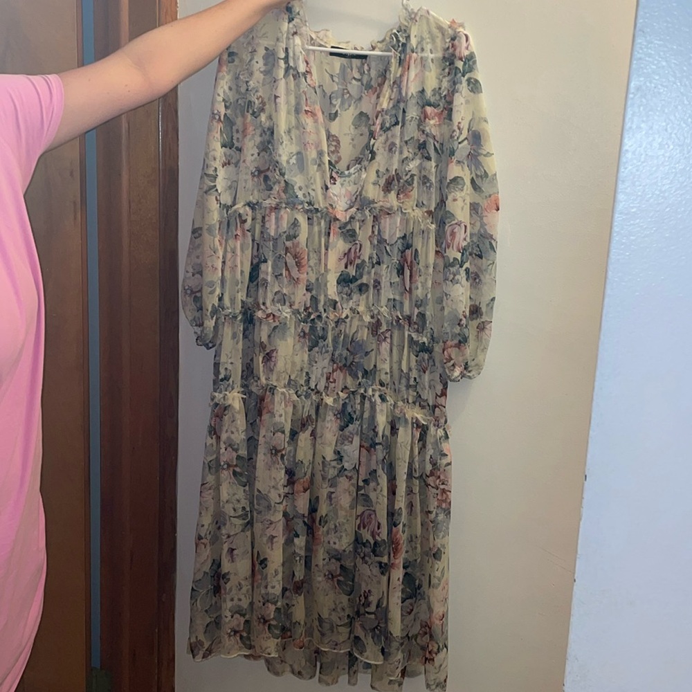 O.P.T floral dress. Worn once.